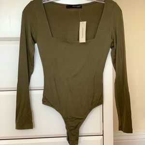 Ollie & Chloe Olive Bodysuit
